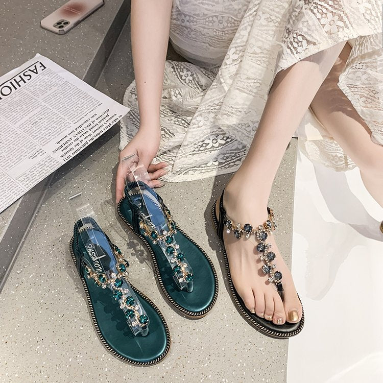 Dam Sandaler Tåavskiljare Glamour Syntetisk Material-3