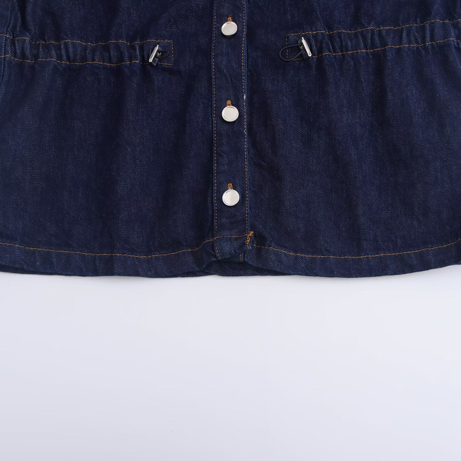 Kvinnors Denimjacka i Klassisk Skärning – Avslappnad Passform med Två Fickor, Denimblå 4