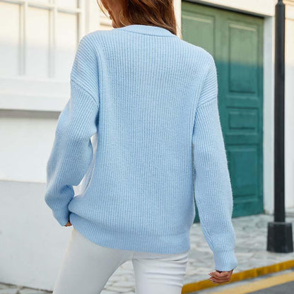 Dam Tröja Avslappnad Design 100% Mjuk Bomull-6