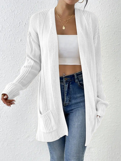 Variant image for Lång Kofta Dam Öppen Spandex Cardigan-1