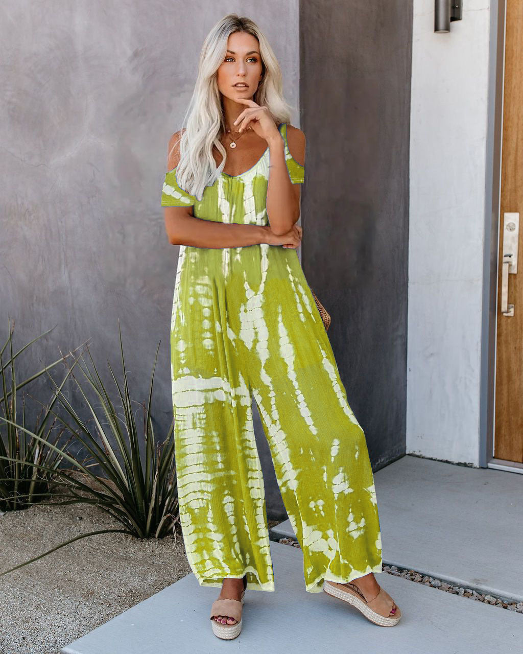 Dam Jumpsuit Avslappnad Kortärmad 100% Bomull Med Fickor 12