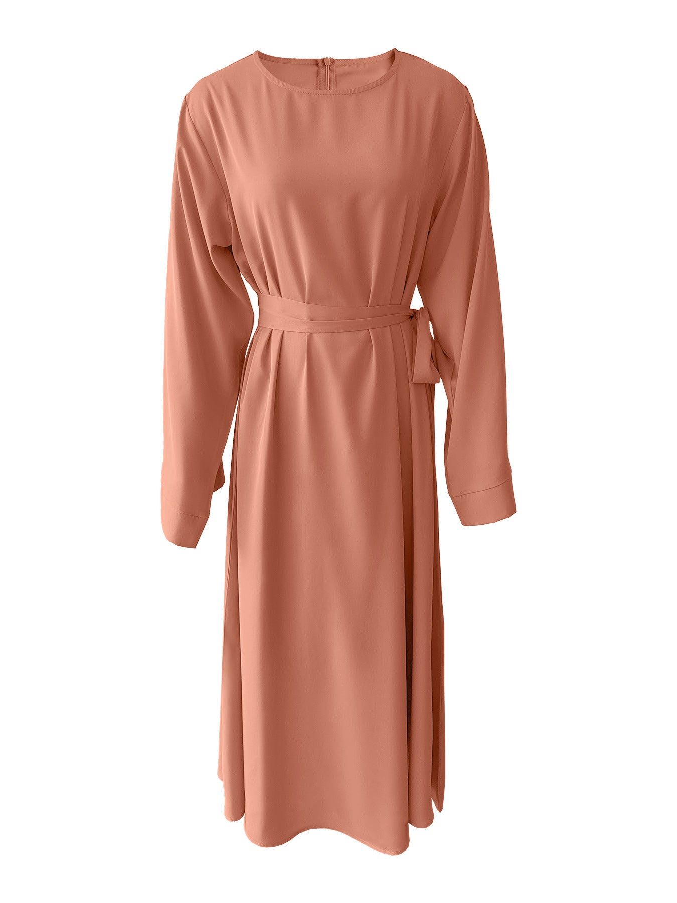 Variant image for Maxikjol Dam med Snörningar i Polyester, Lång Kjol för Plus Size-18