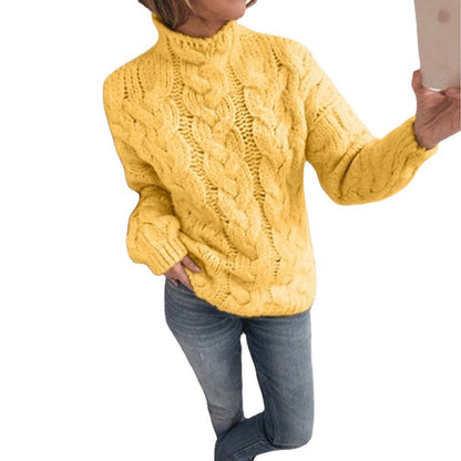 Dam Turtleneck Tröja Regular Fit Polyester Halvhög Krage-3