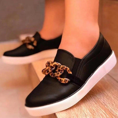 Kvinnors Sneakers Djurmönster Bekväm Sula Syntetisk 3