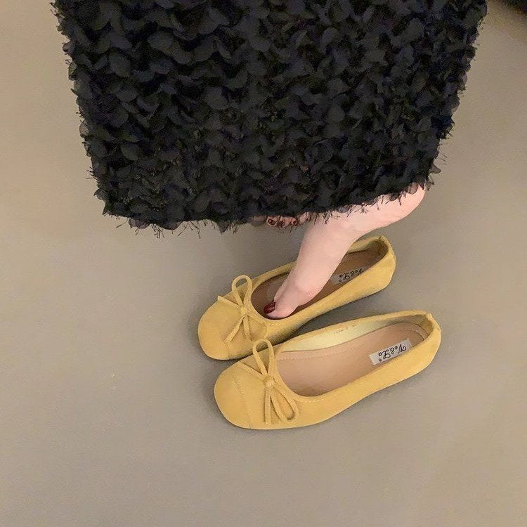 Kvinnors Ballerinaskor Ergonomisk Syntetmaterial med Slingdetaljer 5