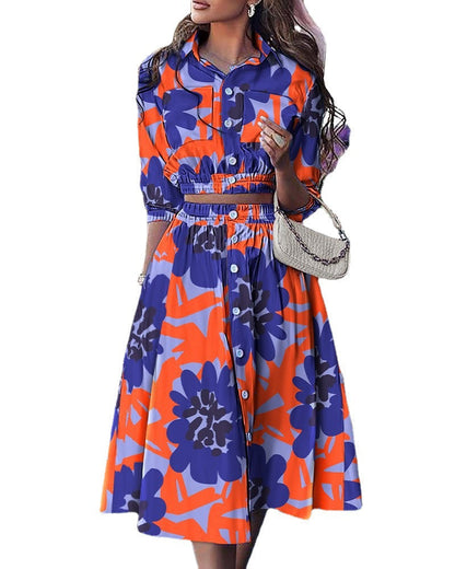 Dam Klänning Överdimensionerad med Ståkrage Polyester-6