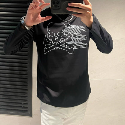 Variant image for Herr Långärmad T-shirt Rund Hals Mjuk Bomull-1