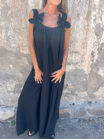 Dam Spetsmodeklänning Elegant Spaghetti Band Polyester-1