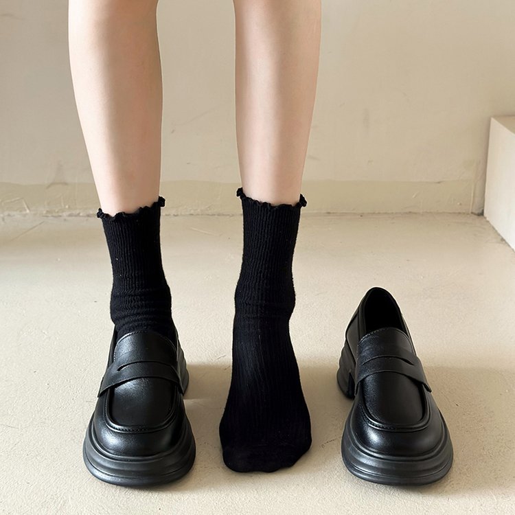 Kvinnor Loafers i Syntetiskt Läder – Elegant och Bekväm Design, Vadderad Fotbotten, Färg Svart/Brown, Storlek 36-41 4