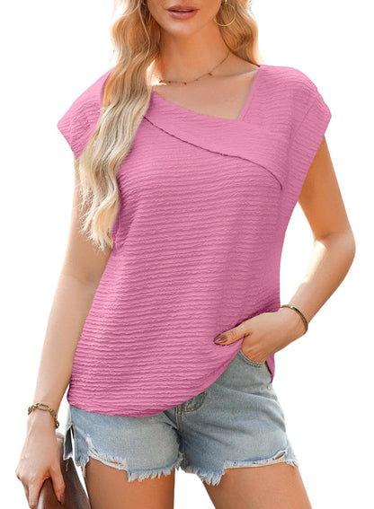 Variant image for Dam T-shirt Asymmetrisk Denim Raglanärm-21