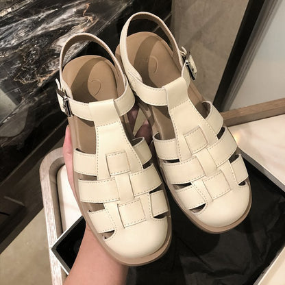 Variant image for Dam Sandaler Flätad Design Ergonomisk Syntetiskt Material-2