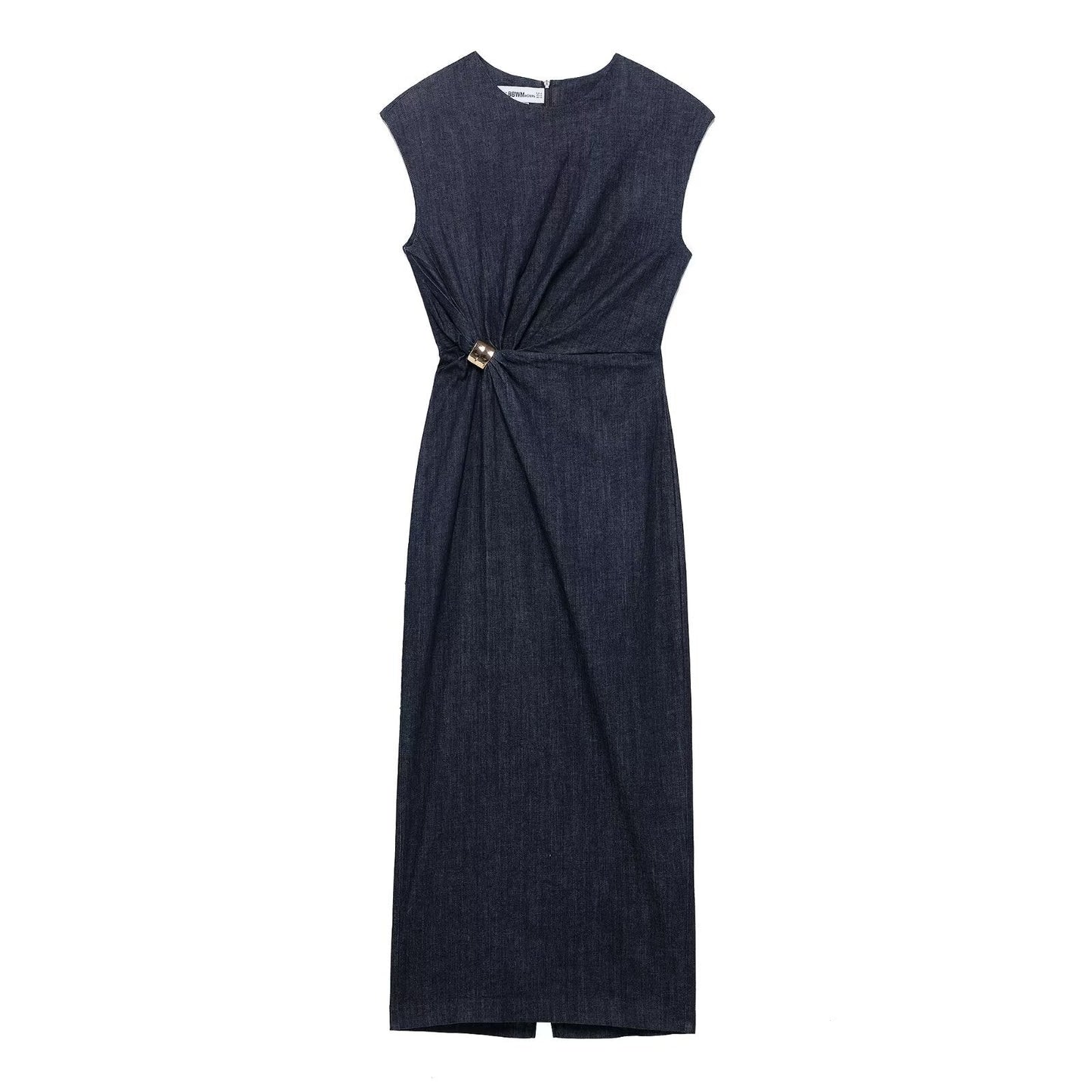 Variant image for Dam Klänning Veckad Lång Polyester Elegant Sommar-1