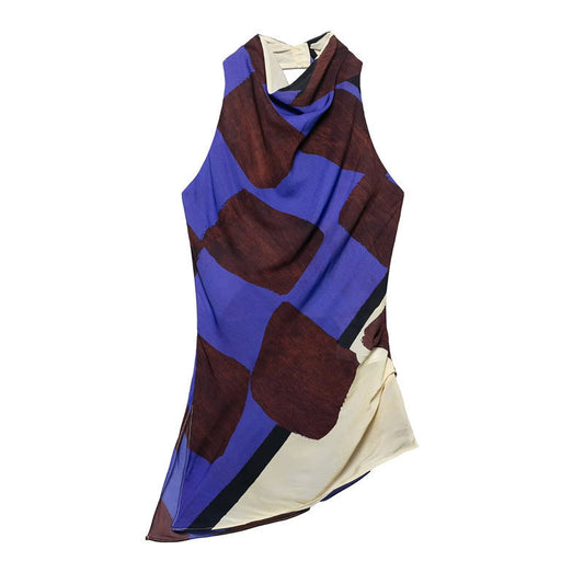 Kvinna Byxor Halterneck Satin 1