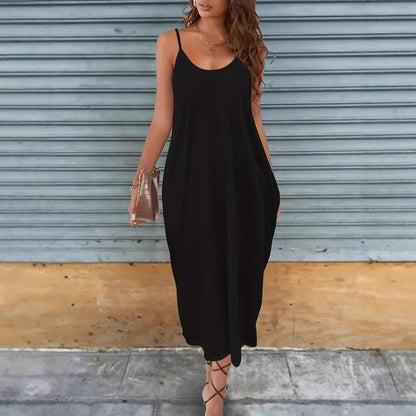 Variant image for Kvinnors A-Linjeformad Klänning Utan Ärmar Milk Silk-17