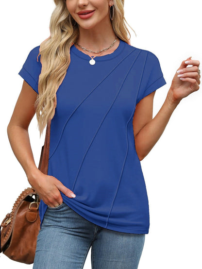 Variant image for Dam T-shirt Kortärmad Löst Passform Viskos-16