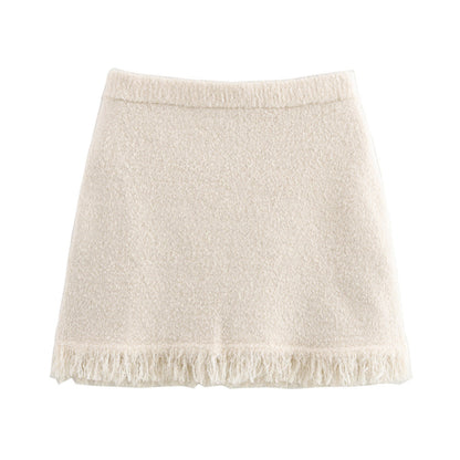 Kvinnor Cardigan Fransar Mjukt Stickmaterial 9