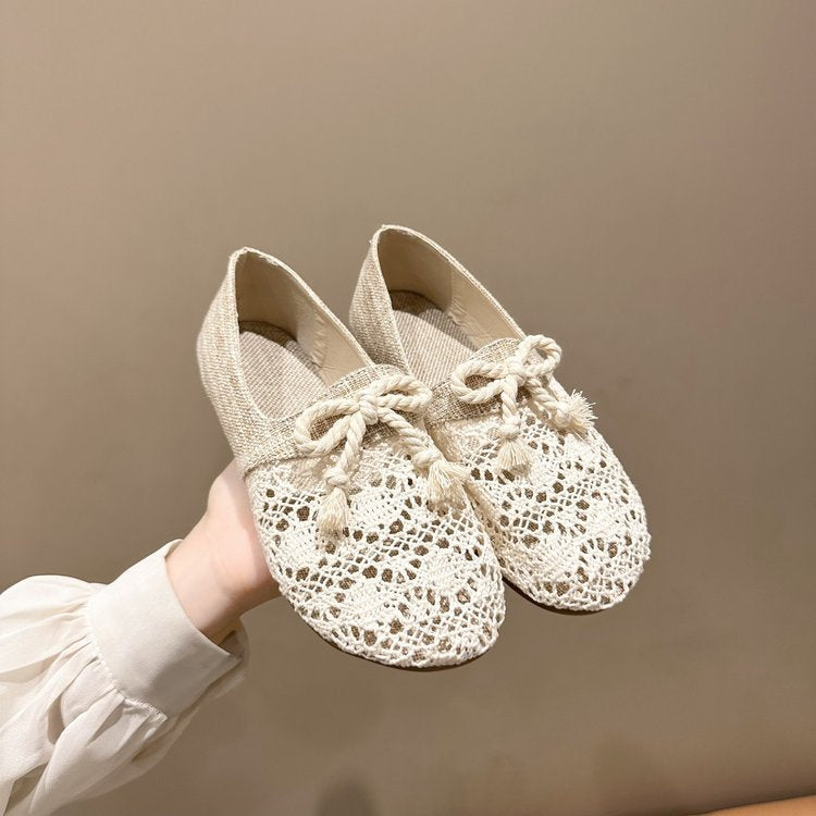 Variant image for Kvinnors Ballerinas Virkad Design Högkvalitativt Material-2