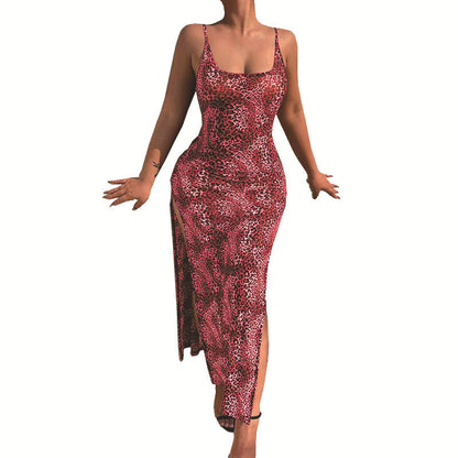 Variant image for Kvinna A-Line Klänning Leopardtryck Polyester-19