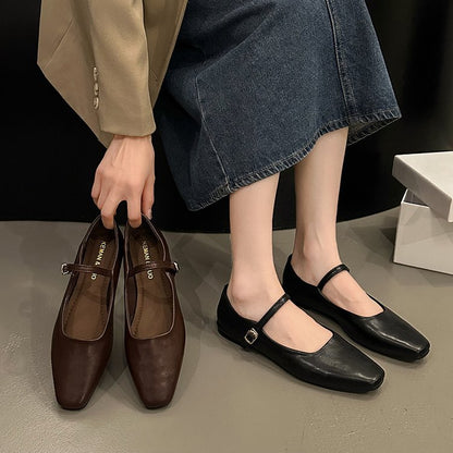 Bequeme Ballerinas Damen aus Synthetischem Leder mit Klassischer Remdesign – Elegante Ballerina Schuhe für Alltag und Festlichkeiten 2