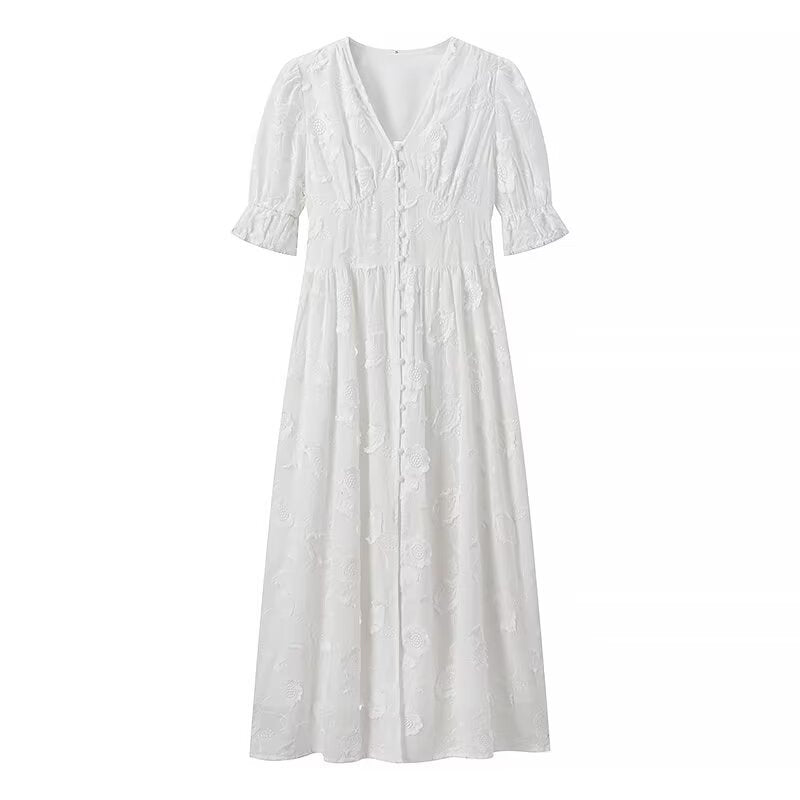 Variant image for Dam Cardigan V-ringning Broderad Polyester-1