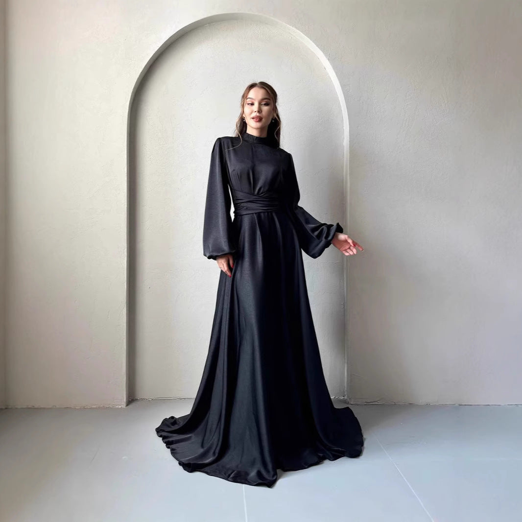 Damklänning Överdimensionerad med Långa Ärmar i Högkvalitativt Tyg-4