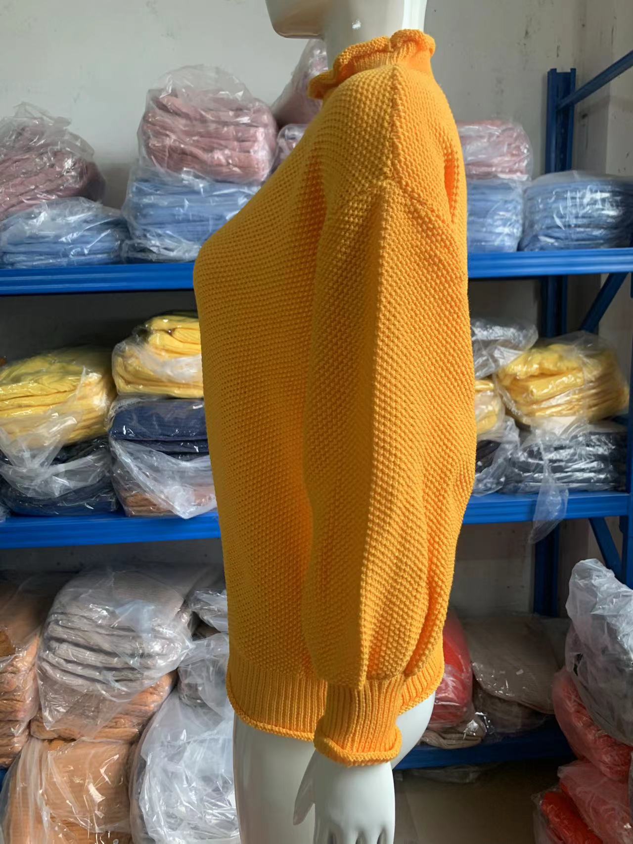 Damer Nacktröja Löst Sittande Akryl 4