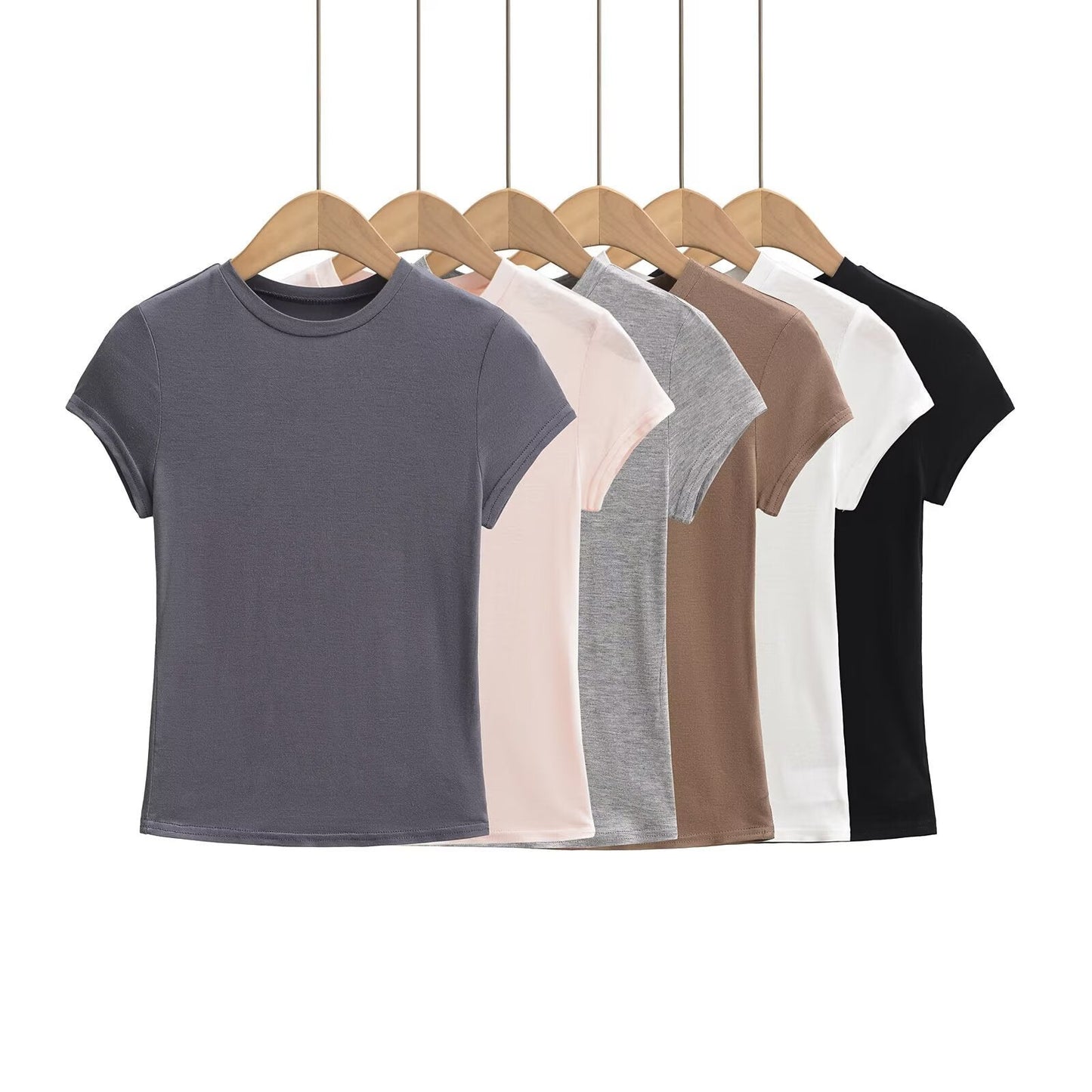 Kvinnors T-shirt Bekväm Passform Andningsbart Material-2