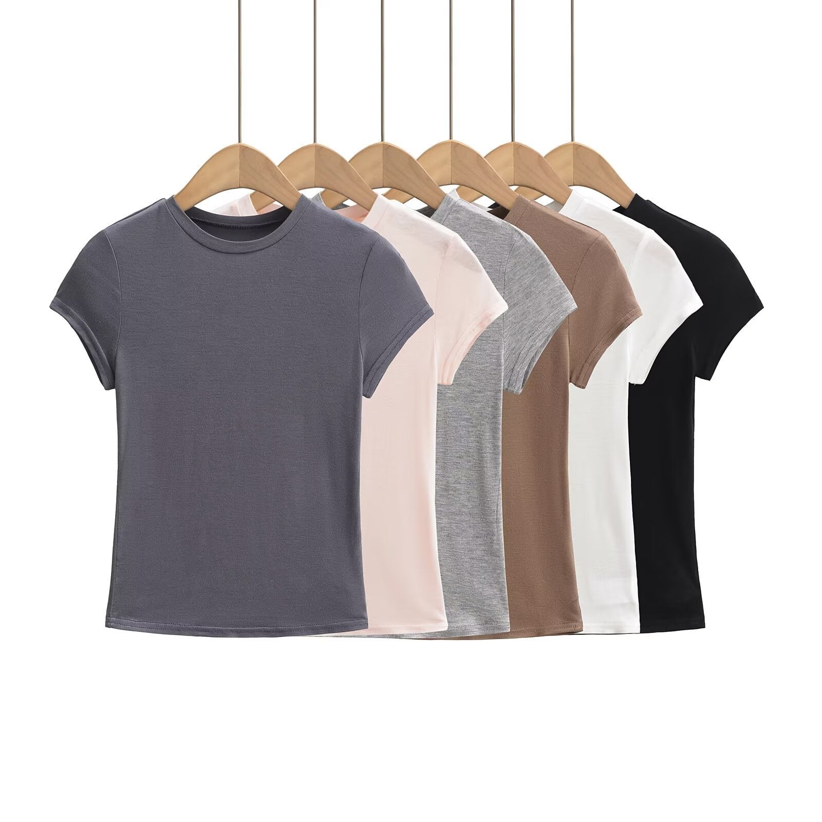 Kvinnors T-shirt Bekväm Passform Andningsbart Material-2