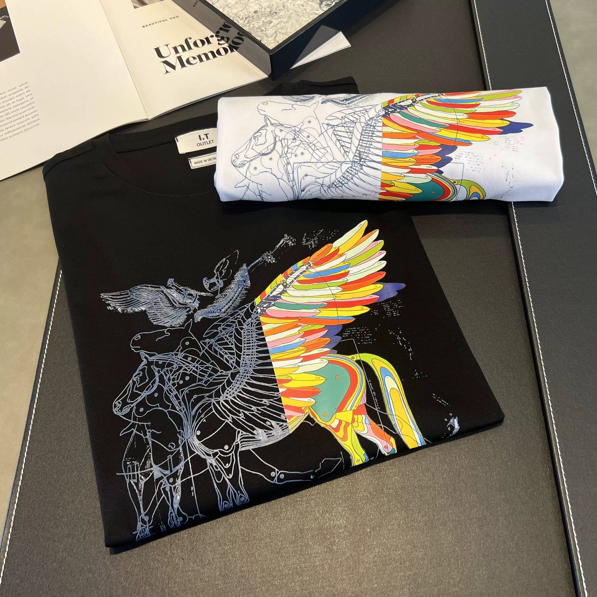 Variant image for Herr T-shirt Geometriskt Mönster Bomull för Träning och Vardag-6