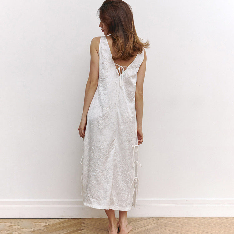 Dam Byxdress Löst Snitt Polyester för Avslappnad Stil-5