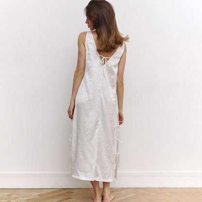 Dam Byxdress Löst Snitt Polyester för Avslappnad Stil-5