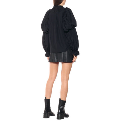 Dam Långärmad Skjorta Med Krage Polyester Tidlös Stil-4