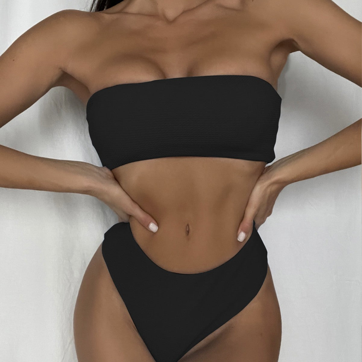 Baddräkt Dam Bandeau Modern Elastiskt Tyg 4