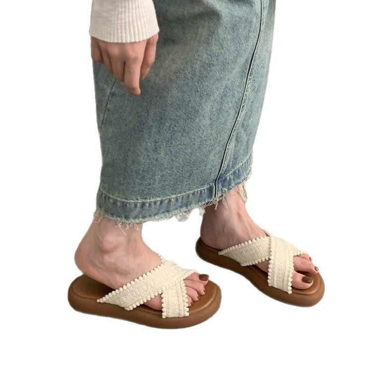 Dam Sandaler Tåavskiljare Trendig Design Hållbara Material-6