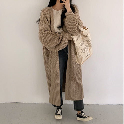 Svart Kappa Dam Långärmad V-ringad Polyester Elegant Loose Fit-2