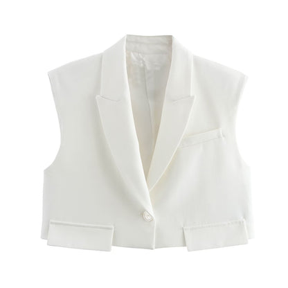 Dam Korta Västbyxor Set Enfärgad Polyester-1