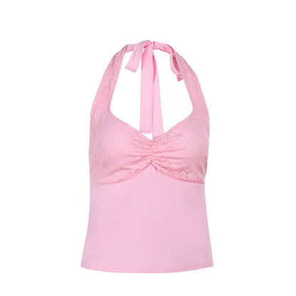 Kvinnors Topp Blommigt Mönster Justerbara Bärarband Andningsbart Tyg-6