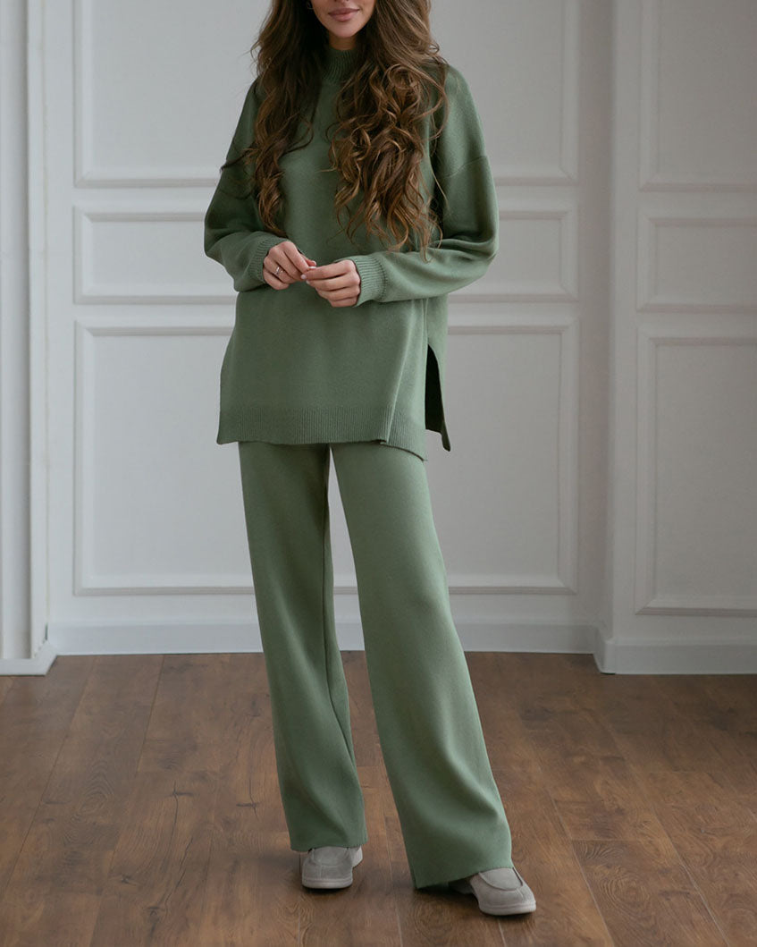 Variant image for Dam Turtleneck Set Stickad Akryl-1