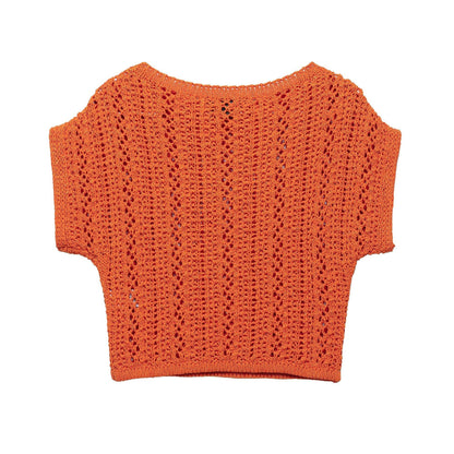 Kvinnors Avslappnad Tröja Andningsgarn Luftigt Material 2