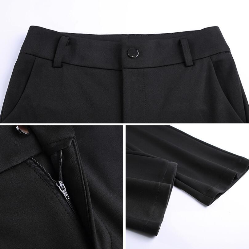 Dam Fritidsbyxor Högmidjade Polyester Långt-5