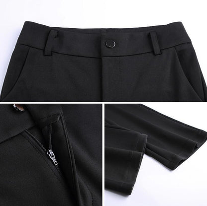 Dam Fritidsbyxor Högmidjade Polyester Långt-5