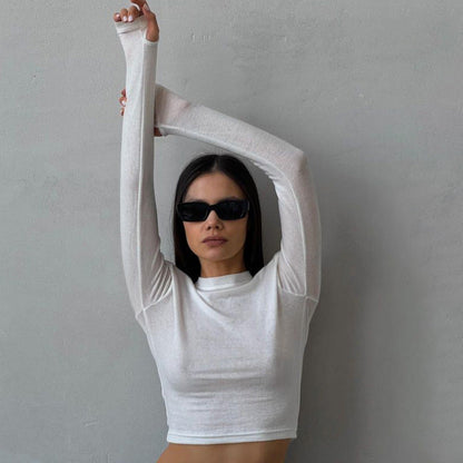 Variant image for Dam Crop Top Trendig Andningsbart Tyg-2
