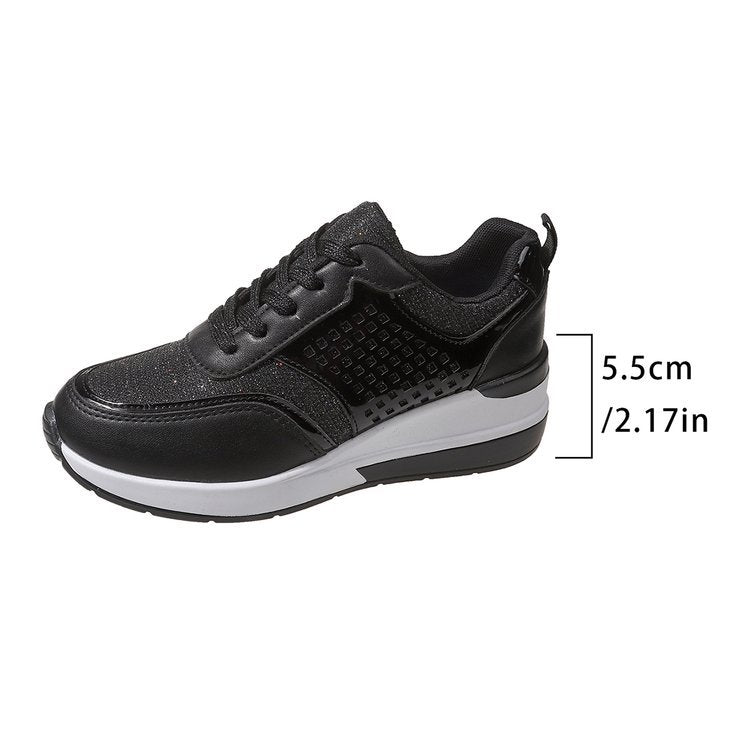 Kvinnors Sneakers Andningsbara Dämpning Metalliska Accenter 10