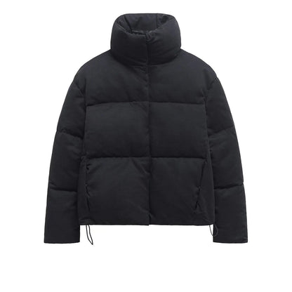 Variant image for Damjacka Kort Stativkrage Bomull Polyester för Streetwear-1