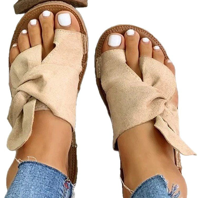 Dam Sandaler Vadderad Sula Dekorativa Slingdetaljer Syntetmaterial 6