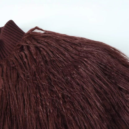 Dam Långrock i Ull med Halvhög Krage-4