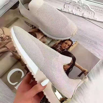 Dam Sneakers Ortopedisk Design Andningsbara Material-5