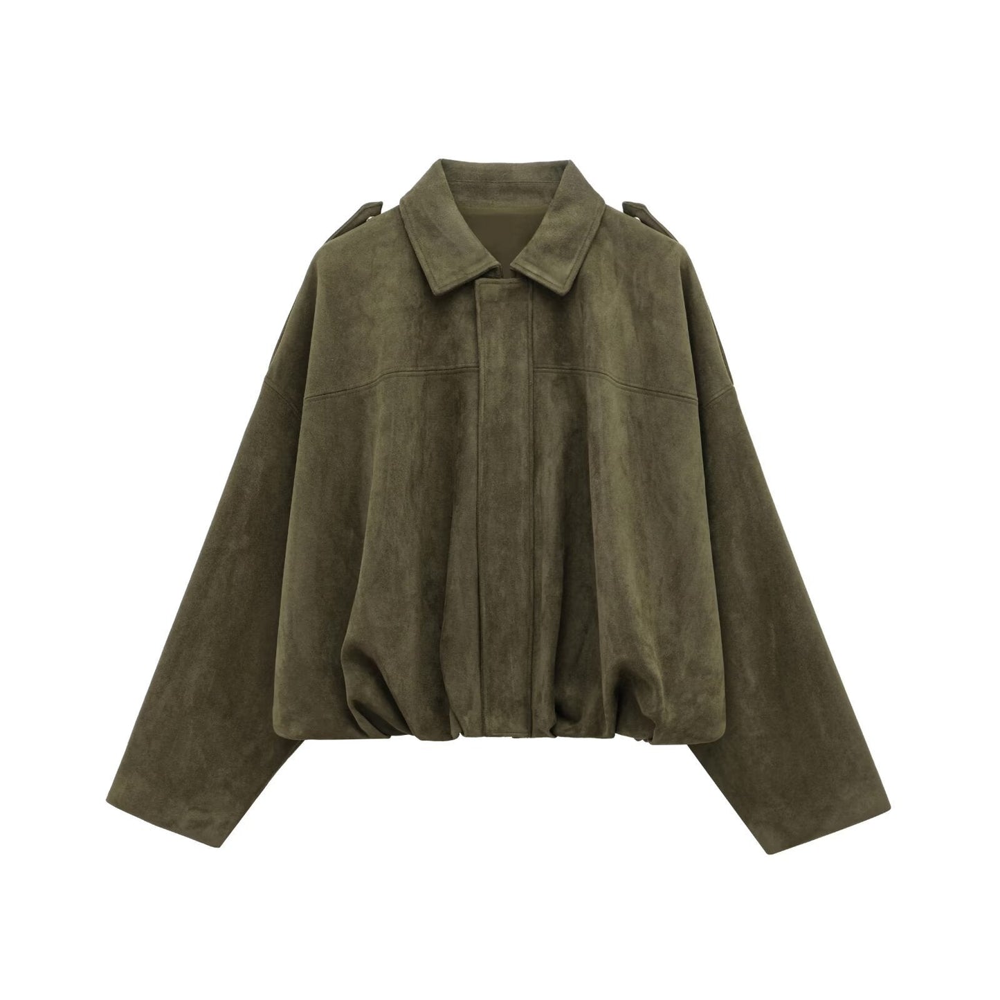 Herr Pilotjacka Monokrom Polyester Olivgrön 1