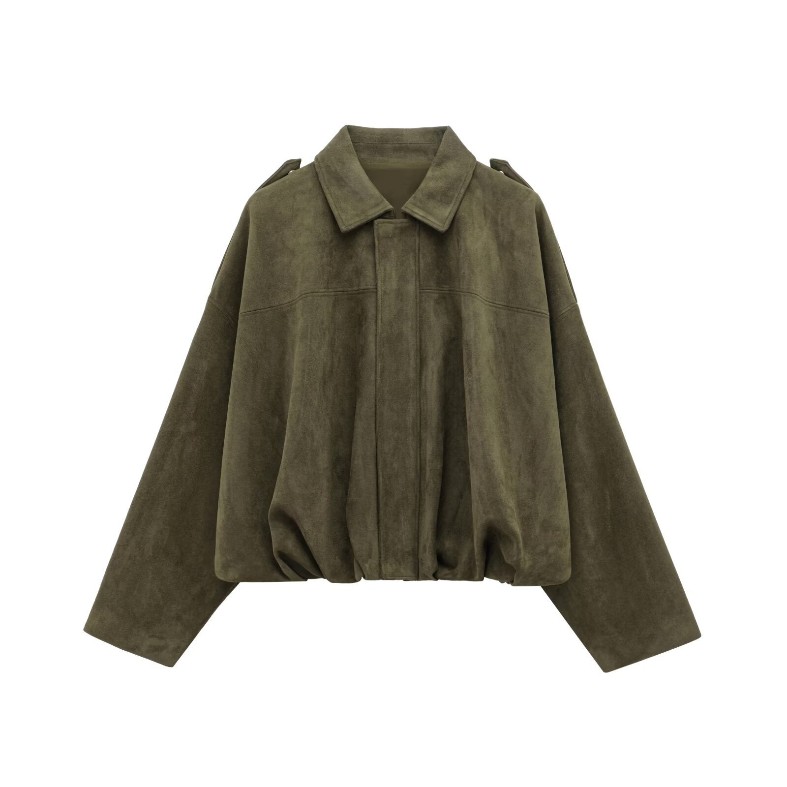 Herr Pilotjacka Monokrom Polyester Olivgrön 1