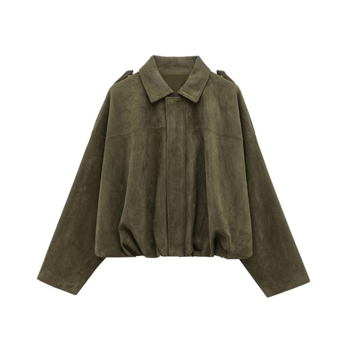Herr Pilotjacka Monokrom Polyester Olivgrön 1
